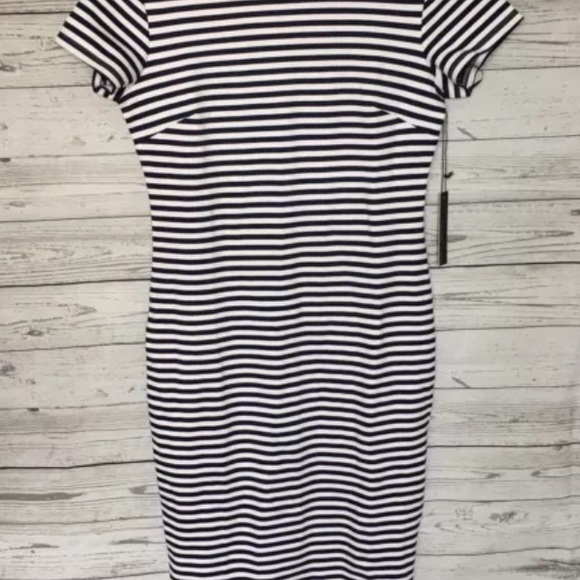 Felicity & Coco Navy Striped Dress - Picture 2 of 5